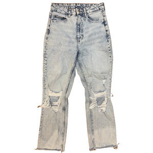 Divided Jeans Womens Light Wash Blue 4 H&M Distressed